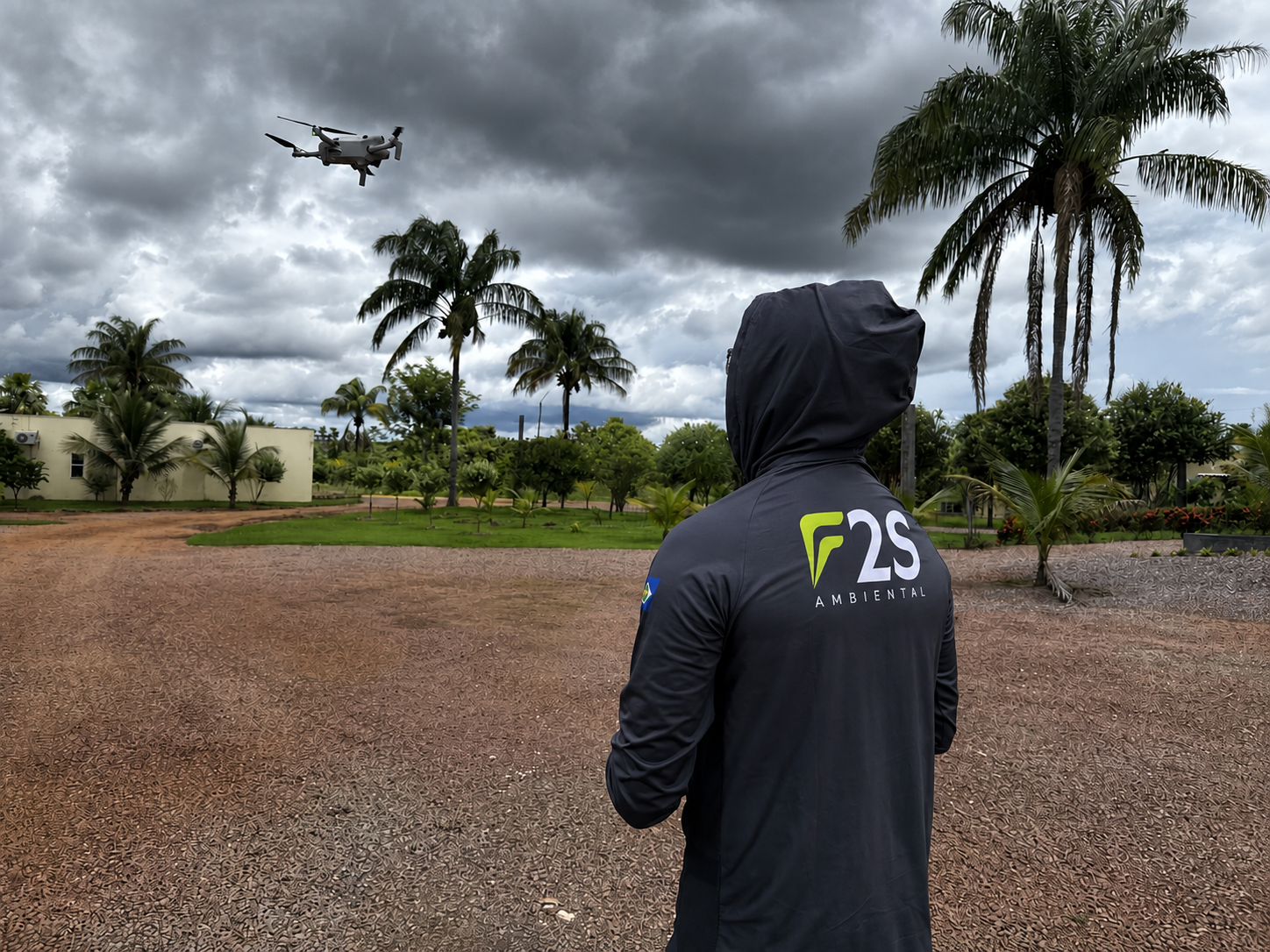 Drone em operação